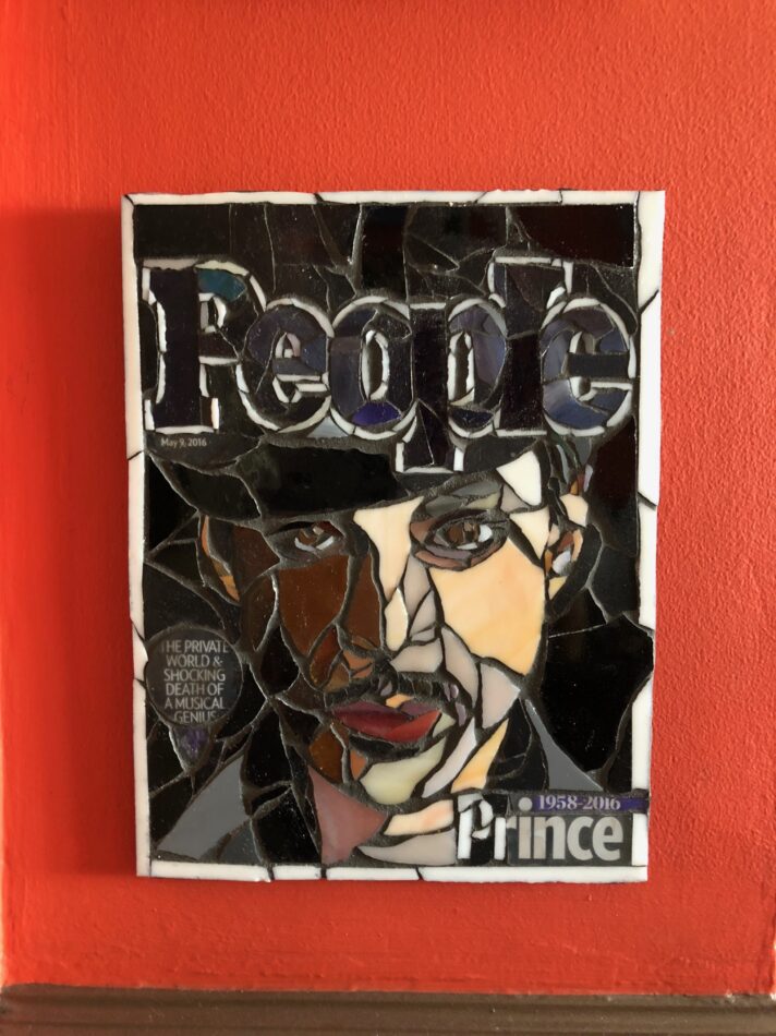 Prince, People Magazine Cover, Mosaic Art by Frankie Burnett